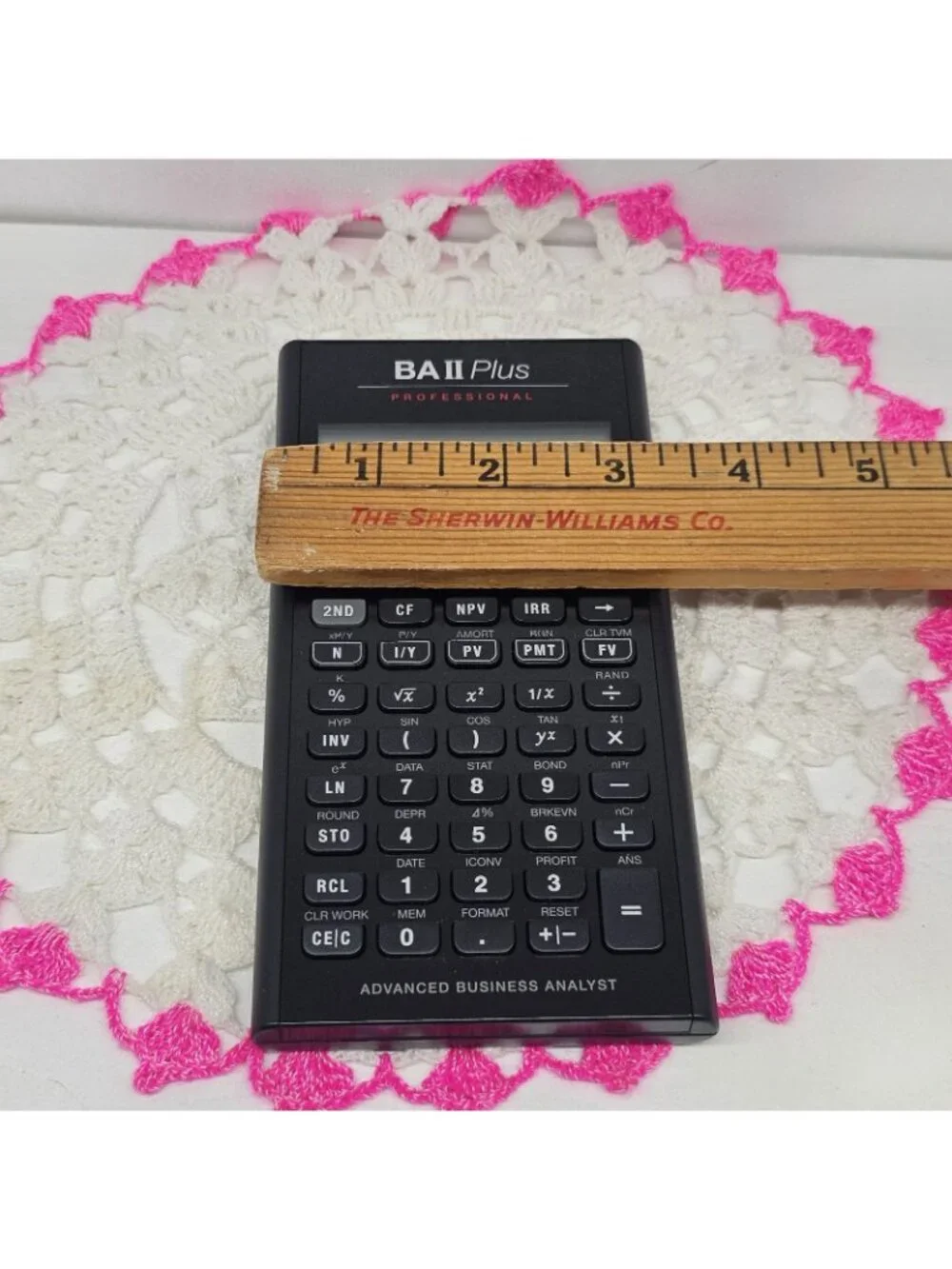 Texas Instruments BA II Plus Advanced Business Analyst Calculator Tested Works - Picture 9 of 9